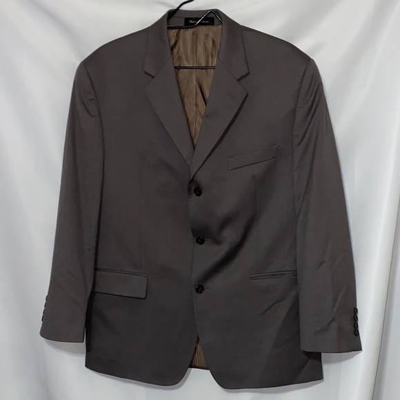APT.9 KOHLS 100% WOOL LINED  INSIDE MENS SIZE 42SHORT  EXCELLENTCONDITION GRAY - Picture 1 of 11